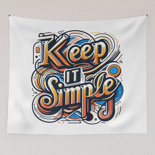 Item preview, Keep it simple, typography designed and sold by maxmaj.