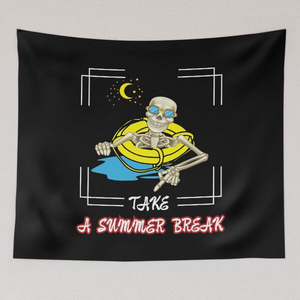 Item preview, skeleton takes a summer break designed and sold by Thespacerocket.