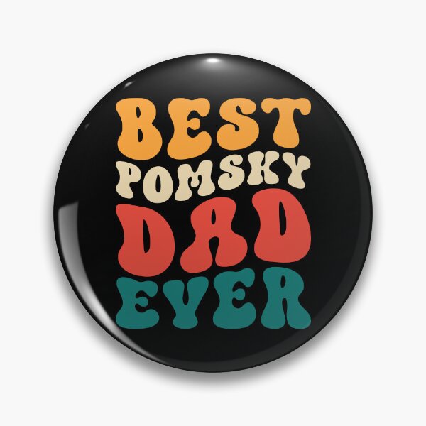 Item preview, Best Pomsky Dad Ever Retro Wavy designed and sold by kamrankhan.