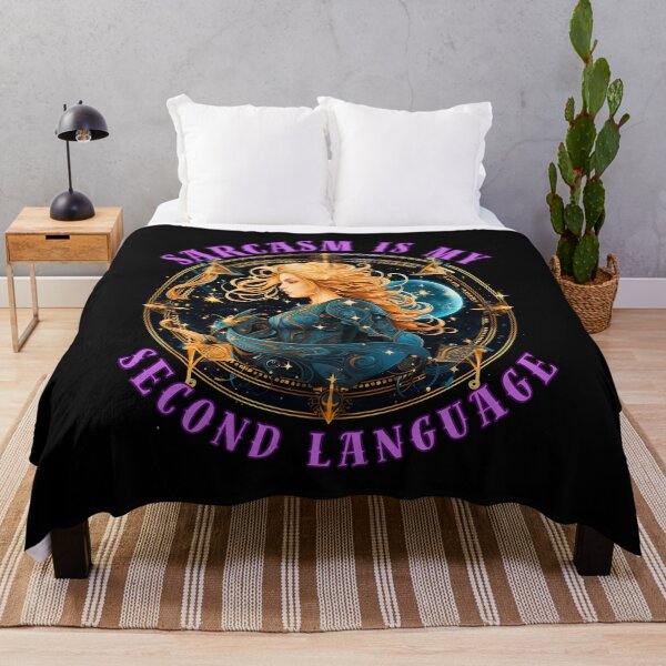 Item preview, Sarcasm Is My Second Language. sagittarius astrological sign designed and sold by ZodiacWonders.