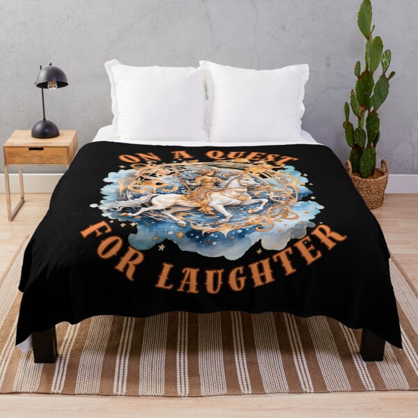 Item preview, On A Quest For Laughter. sagittarius season designed and sold by ZodiacWonders.
