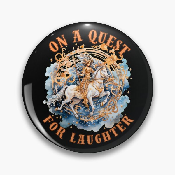 Item preview,  On A Quest For Laughter. sagittarius season designed and sold by ZodiacWonders.