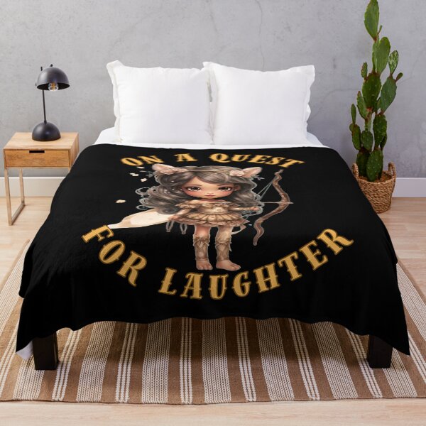 Item preview, On A Quest For Laughter. sagittarius sayings designed and sold by ZodiacWonders.