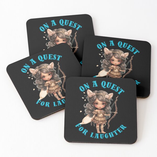 Item preview,  On A Quest For Laughter. sagittarius quote designed and sold by ZodiacWonders.