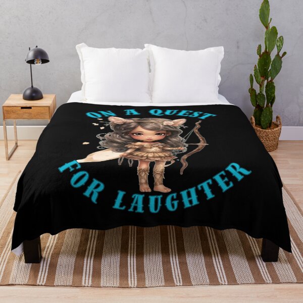 Item preview, On A Quest For Laughter. sagittarius quote designed and sold by ZodiacWonders.