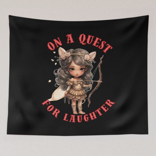 Item preview,  On A Quest For Laughter. sagittarius lovers designed and sold by ZodiacWonders.