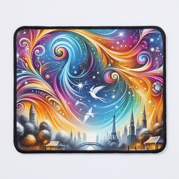 Item preview, Enchanted Cityscape: A Whimsical Twilight designed and sold by Vitalka-uk.