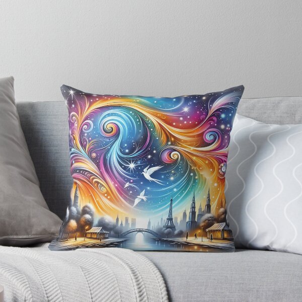 Item preview, Enchanted Cityscape: A Whimsical Twilight designed and sold by Vitalka-uk.