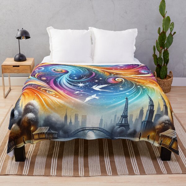 Item preview, Enchanted Cityscape: A Whimsical Twilight designed and sold by Vitalka-uk.