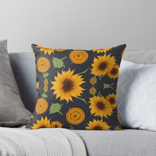 Item preview, combination of sunflowers on blue background summer and spring fashion designed and sold by Carlos Gudino.