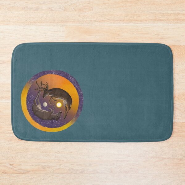 Item preview, Sun & Moon (whitetail deer) designed and sold by Old Water Cryptid .