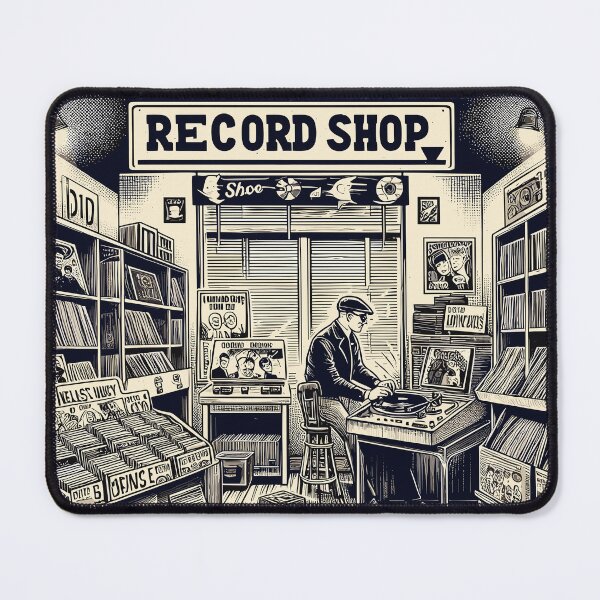Item preview, Record shop designed and sold by OldSchoolRetro.