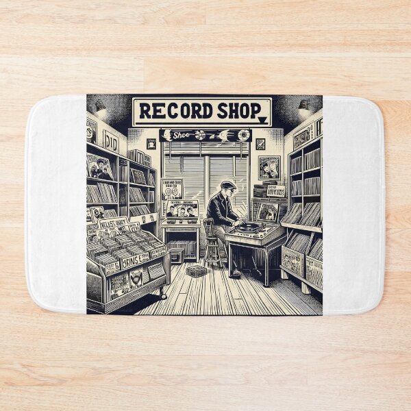 Item preview, Record shop designed and sold by OldSchoolRetro.