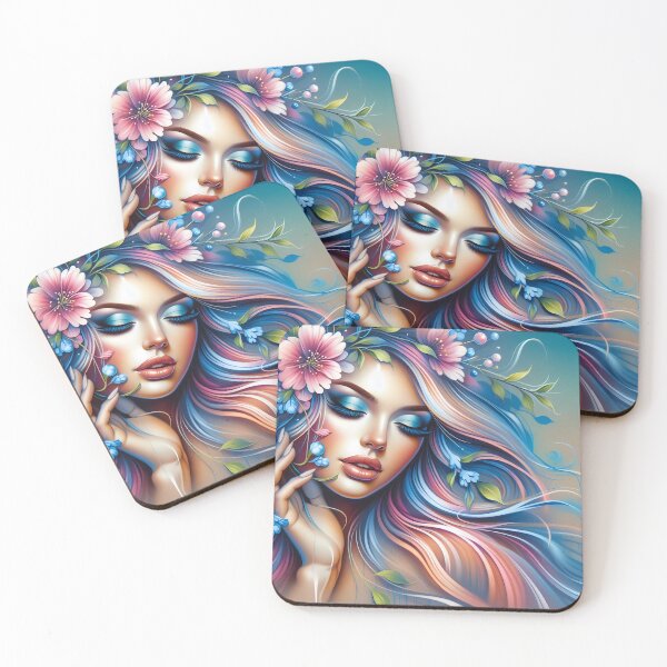 Item preview, Spring's Essence: A Portrait of Floral Serenity designed and sold by Vitalka-uk.