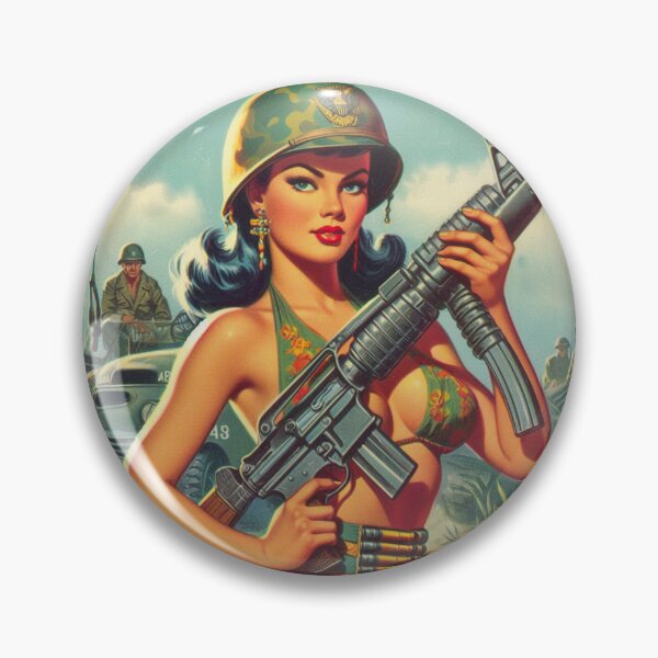 Item preview, Vintage Army Girl designed and sold by PulpVintage.