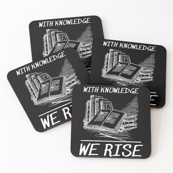 Item preview, with knowledge we rise designed and sold by Thespacerocket.