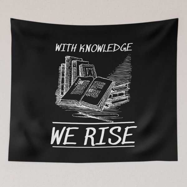 Item preview, with knowledge we rise designed and sold by Thespacerocket.