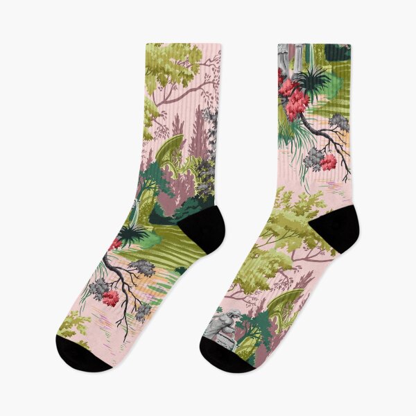 Item preview, Gothic Garden Pink and Green designed and sold by vinpauld.