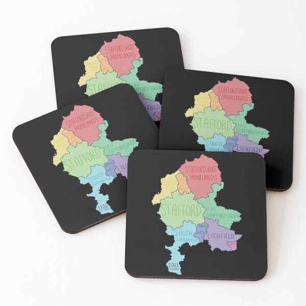 Item preview, Map of Staffordshire in 2024 designed and sold by MadeByGeeClowes.