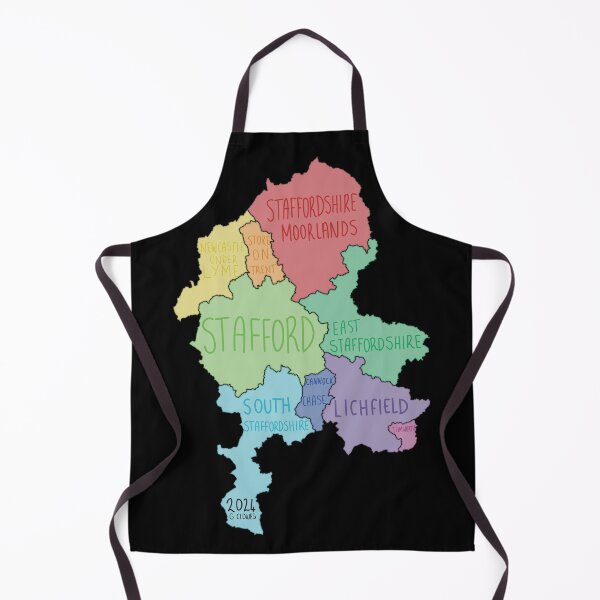 Item preview, Map of Staffordshire in 2024 designed and sold by MadeByGeeClowes.