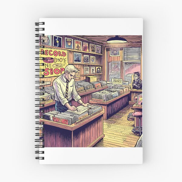 Item preview, Record shop designed and sold by OldSchoolRetro.
