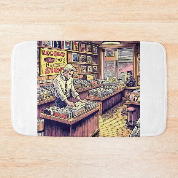 Item preview, Record shop designed and sold by OldSchoolRetro.