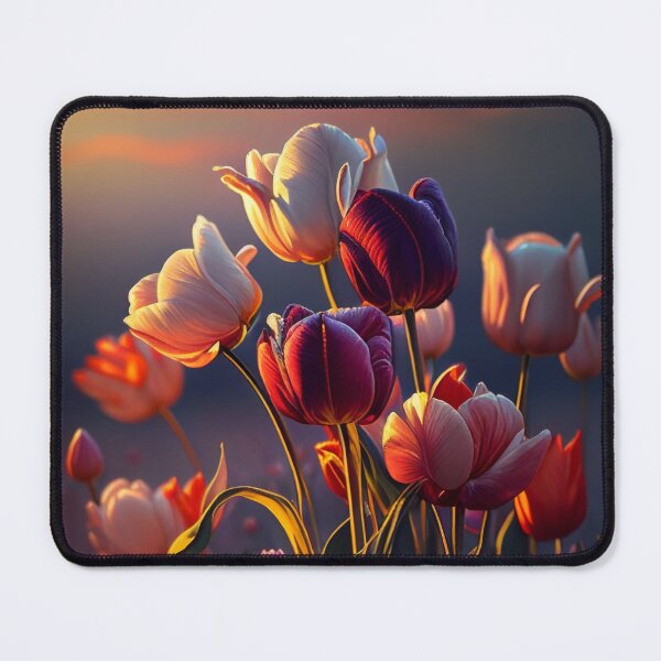Item preview, Tulip Design | Tulip Print | Tulip Art | Tulip Field | Digital Download | Sunrise Landscape | Printable Decor | Home Beautification | T5 | designed and sold by Unboundartsau.