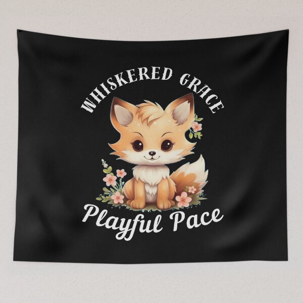 Item preview, Whiskered Grace, Playful Pace designed and sold by FoxVibes.