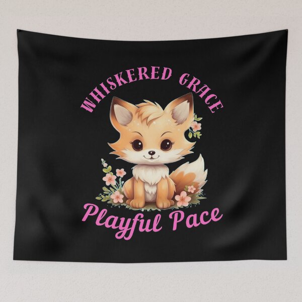 Item preview, Whiskered Grace, Playful Pace. cool fox designed and sold by FoxVibes.