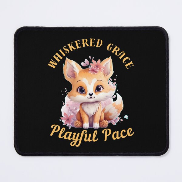 Item preview, Whiskered Grace, Playful Pace. fox saying designed and sold by FoxVibes.