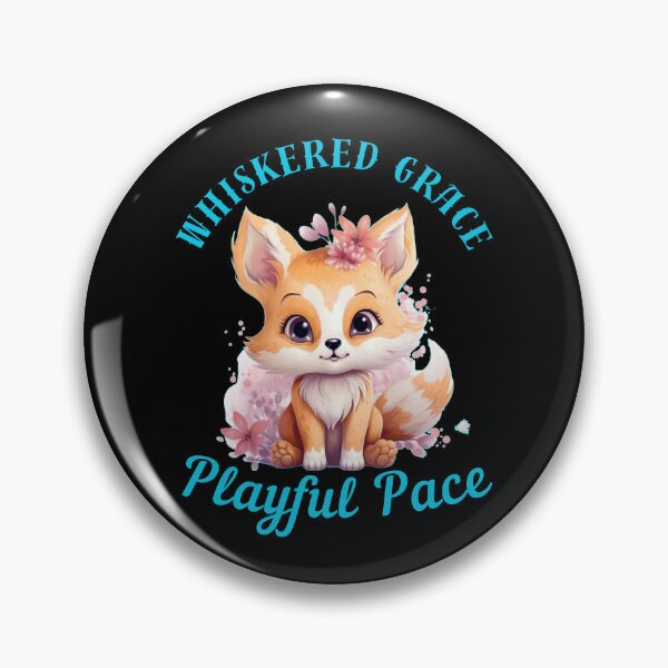 Item preview, Whiskered Grace, Playful Pace. vintage fox designed and sold by FoxVibes.
