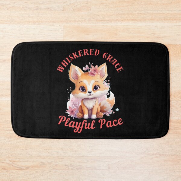 Item preview, Whiskered Grace, Playful Pace. retro fox designed and sold by FoxVibes.