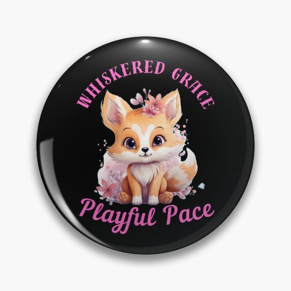 Item preview, Whiskered Grace, Playful Pace. fox foxes designed and sold by FoxVibes.