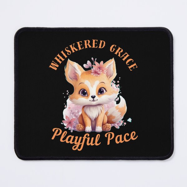 Item preview, Whiskered Grace, Playful Pace. fox watercolor designed and sold by FoxVibes.