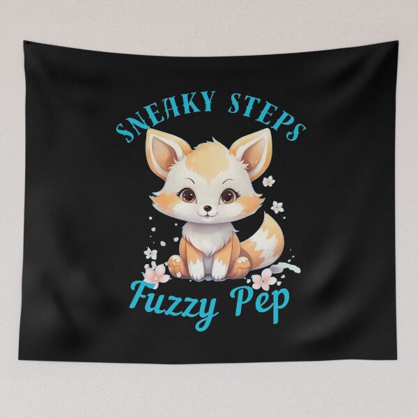 Item preview, Sneaky Steps, Fuzzy Pep. fox face designed and sold by FoxVibes.