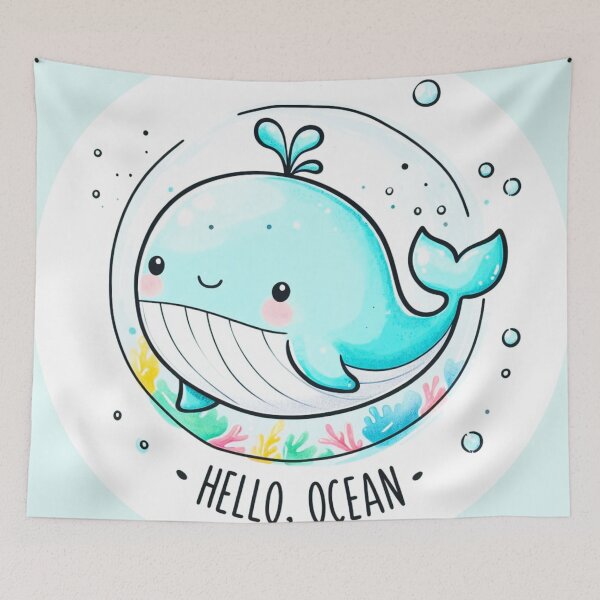 Item preview, hello whale. designed and sold by growing-mom.