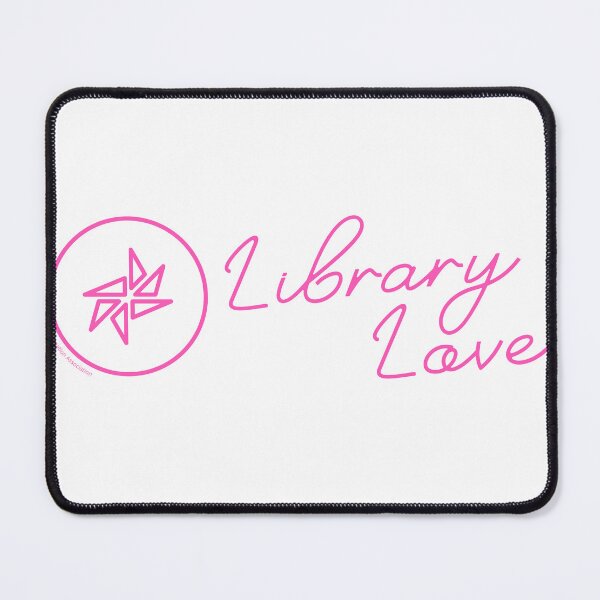 Item preview, ALIA Library Love Neon Pink Solid Design designed and sold by ALIA Merchandise.