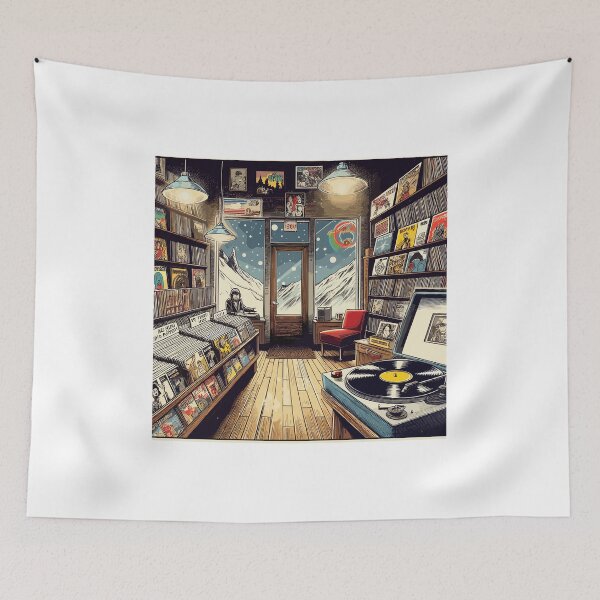 Item preview, Record shop designed and sold by OldSchoolRetro.