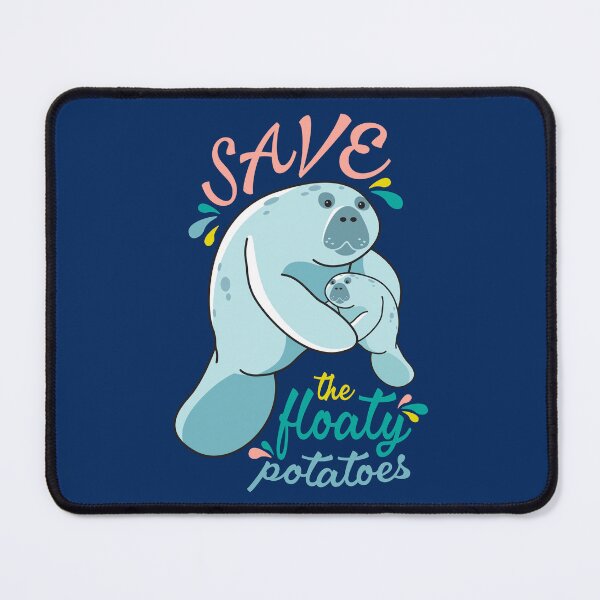 Item preview, Save the Floaty Potatoes - Mama and Baby Manatee designed and sold by BlueSkyTheory.