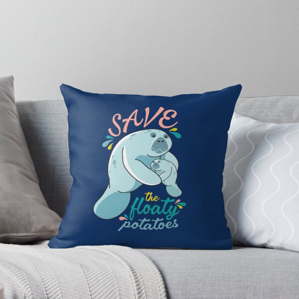 Item preview, Save the Floaty Potatoes - Mama and Baby Manatee designed and sold by BlueSkyTheory.
