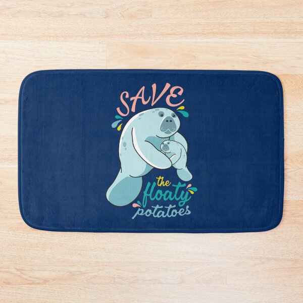 Item preview, Save the Floaty Potatoes - Mama and Baby Manatee designed and sold by BlueSkyTheory.