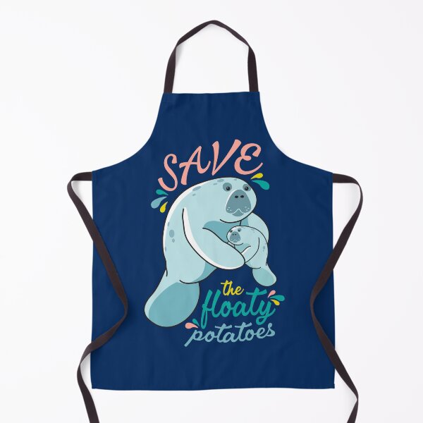 Item preview, Save the Floaty Potatoes - Mama and Baby Manatee designed and sold by BlueSkyTheory.