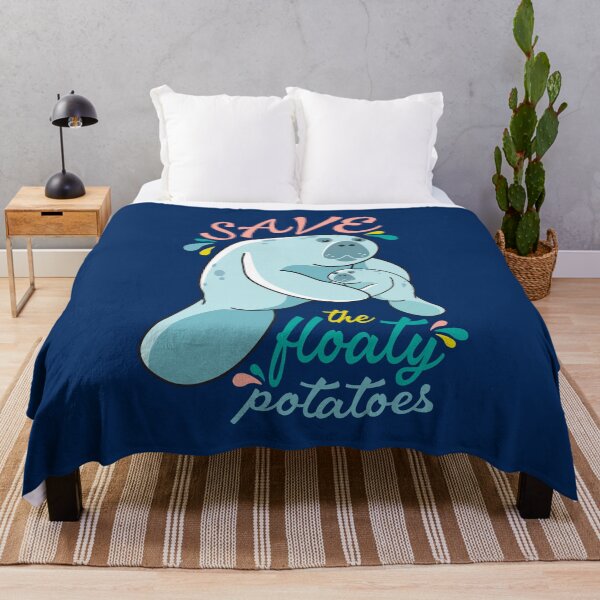 Item preview, Save the Floaty Potatoes - Mama and Baby Manatee designed and sold by BlueSkyTheory.