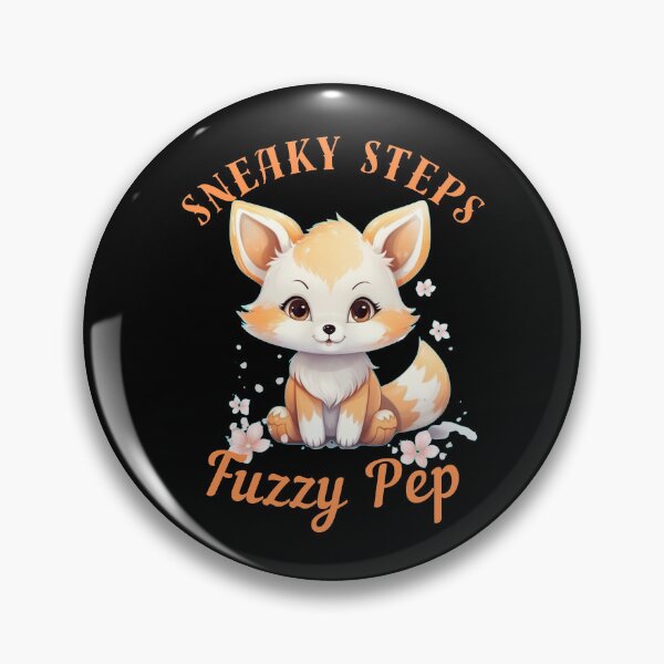 Item preview, Sneaky Steps, Fuzzy Pep. fox portrait designed and sold by FoxVibes.