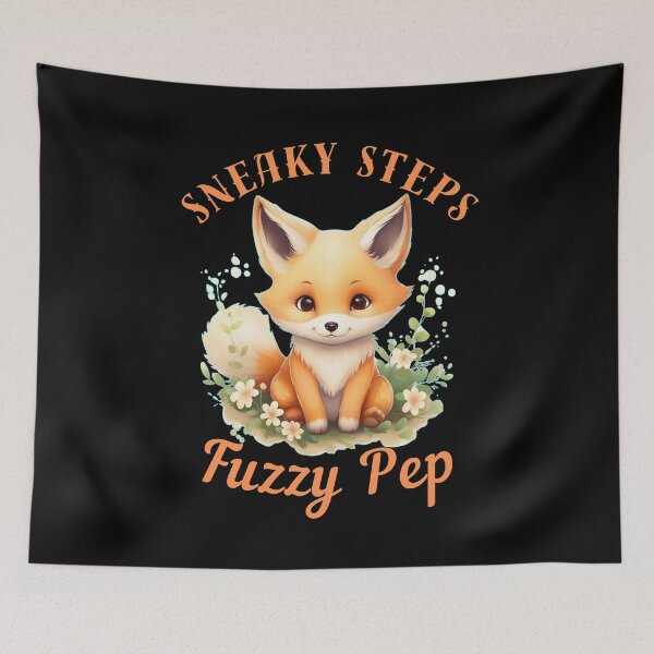 Item preview, Sneaky Steps, Fuzzy Pep. fox watercolor designed and sold by FoxVibes.