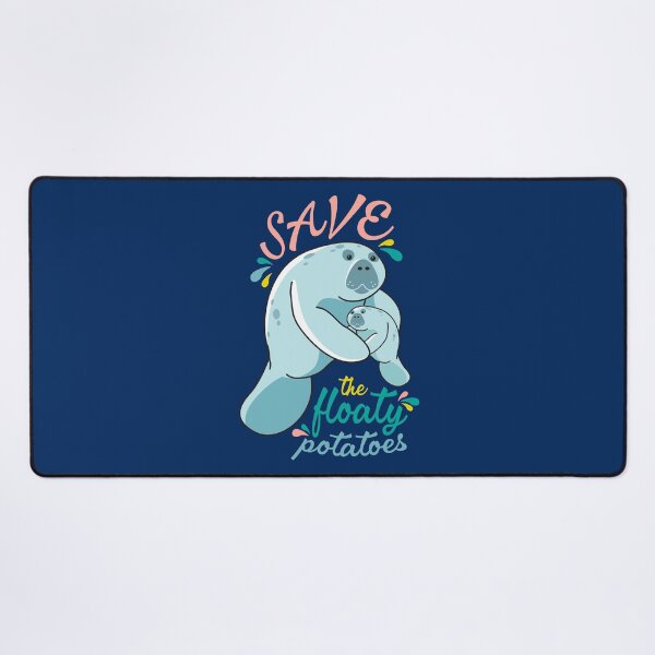 Item preview, Save the Floaty Potatoes - Mama and Baby Manatee designed and sold by BlueSkyTheory.