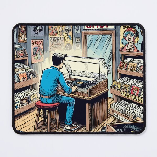 Item preview, Record shop designed and sold by OldSchoolRetro.