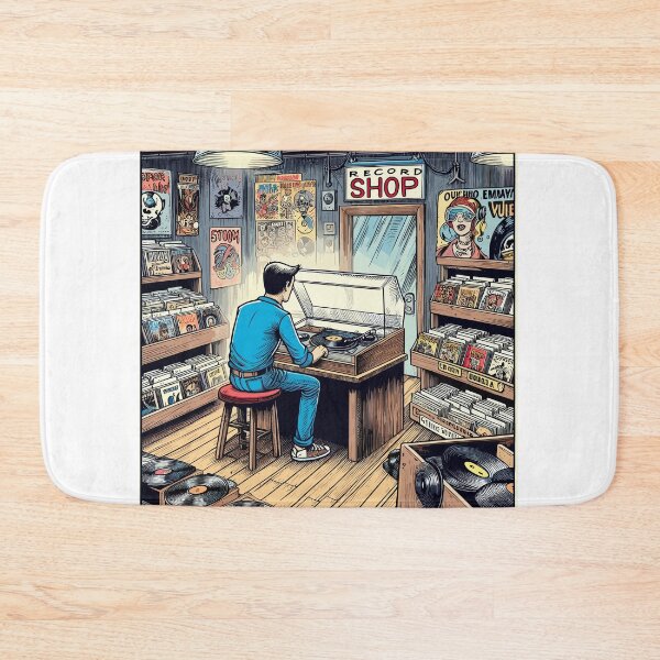 Item preview, Record shop designed and sold by OldSchoolRetro.