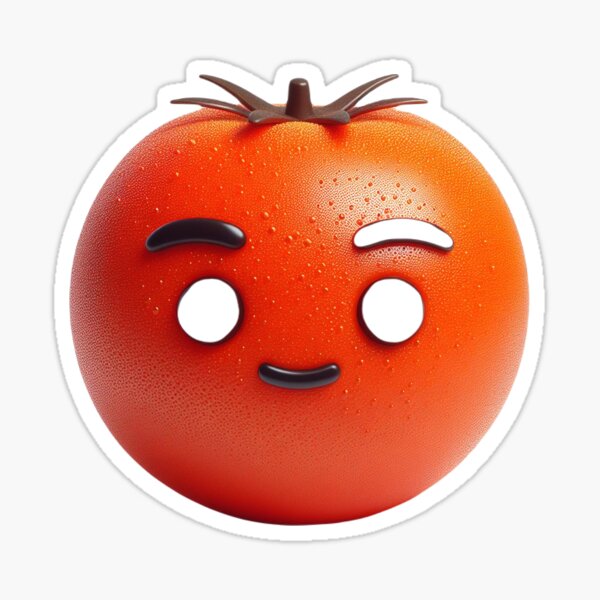 3D Emoji: Tomato Smile Sticker