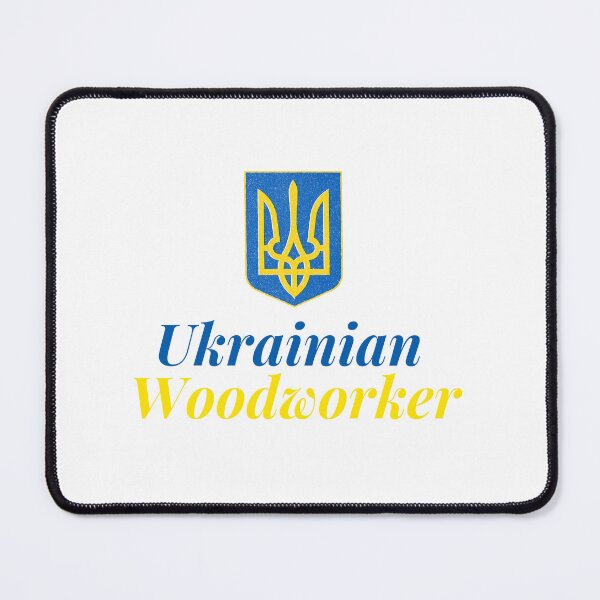 Item preview, Ukrainian Woodworker with Trizub Art designed and sold by Woodcraftee.